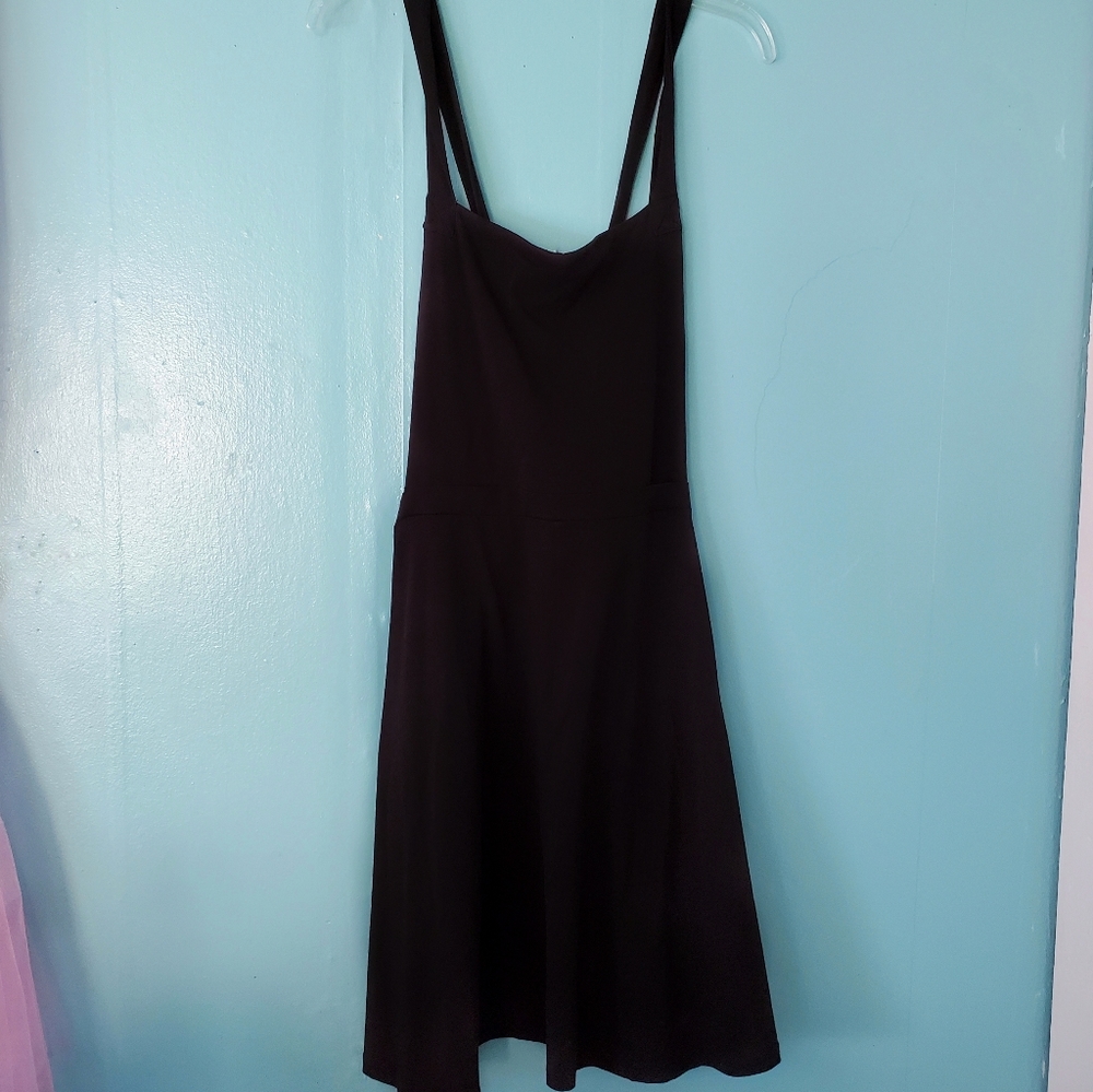 ASOS Black Pinafore Dress